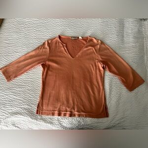 Vintage Tommy Bahama Pink Silk Blend Top/ light salmon color